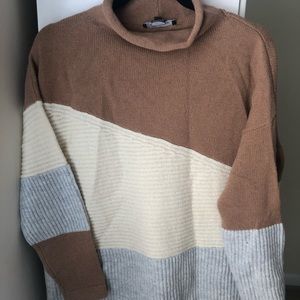 French Connection Wool Colorblock Sweater